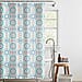 Country Club Retro Monochrome Honeycomb Design Shower Curtain with Hooks (180x180cm) - Black & White