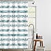 Country Club Retro Monochrome Honeycomb Design Shower Curtain with Hooks (180x180cm) - Black & White