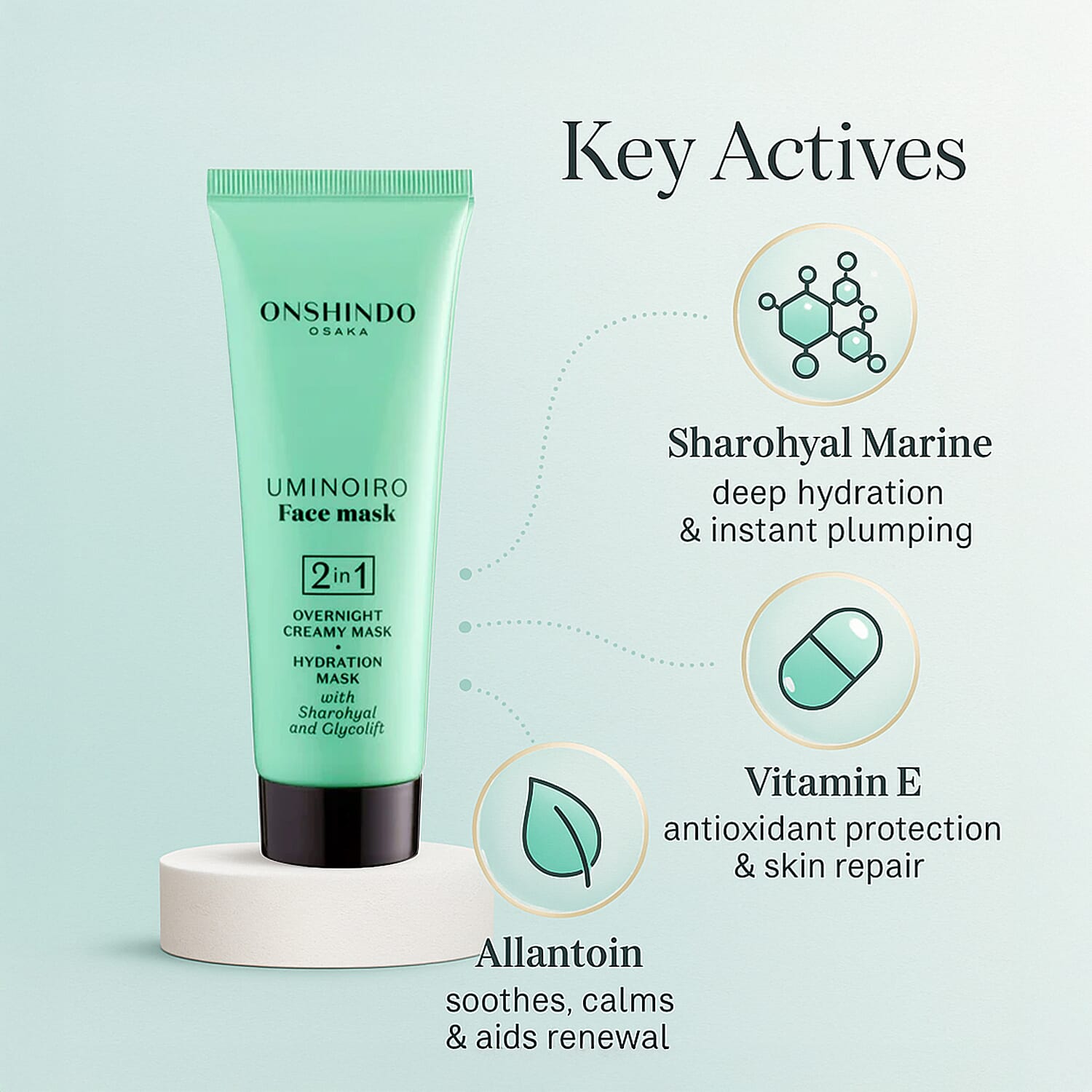 New Launch - Onshindo Osaka Overnight Creamy-Hydration Mask for All Skin Types - 75ml