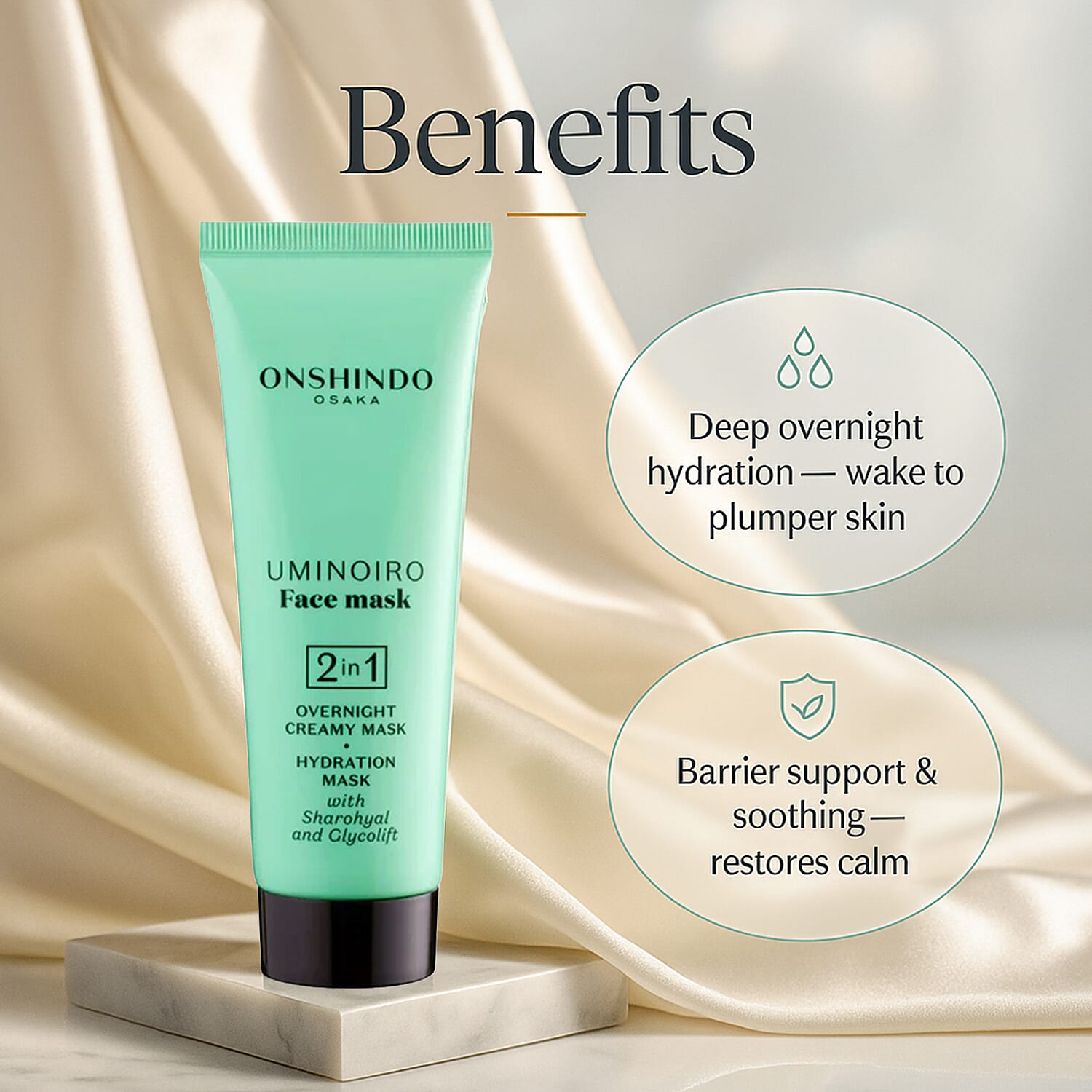 New Launch - Onshindo Osaka Overnight Creamy-Hydration Mask for All Skin Types - 75ml