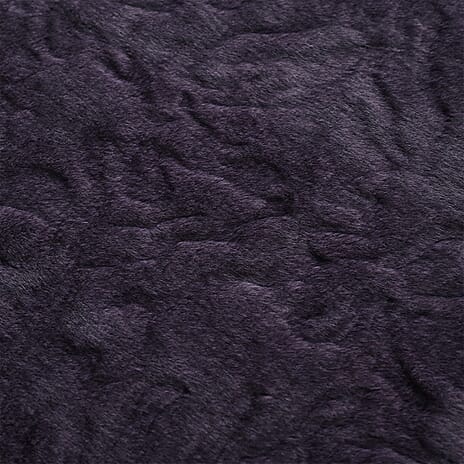 THE OPULENT LUXURY - HUSH HAVEN Ultra Soft - Warm Sumptuous Double Layer Sherpa Faux Fur Blanket 680 GSM (180 x 150 cm) - Amethyst
