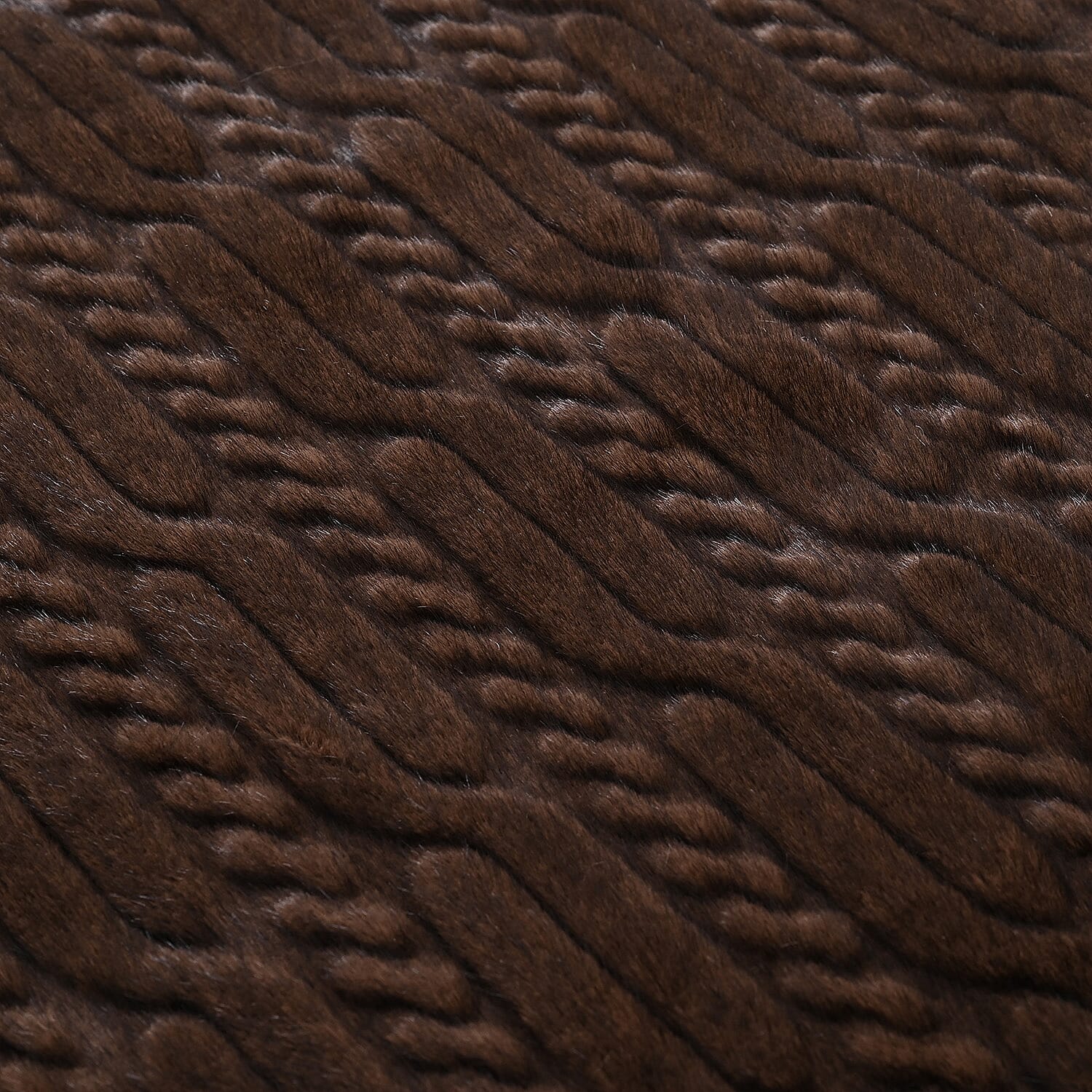 THE OPULENT LUXURY - HUSH HAVEN Ultra Soft - Warm Sumptuous Double Layer Sherpa Faux Fur Blanket 680 GSM (180 x 150 cm)- Dark Brown