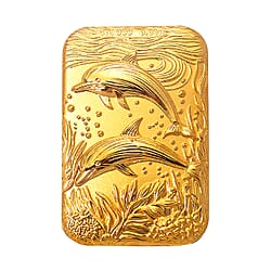 24K Yellow Gold Dolphin Foil