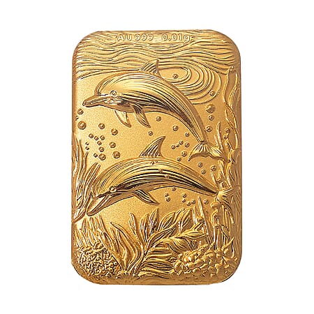 24K Yellow Gold Dolphin Foil 24K Yellow Gold Dolphin Foil