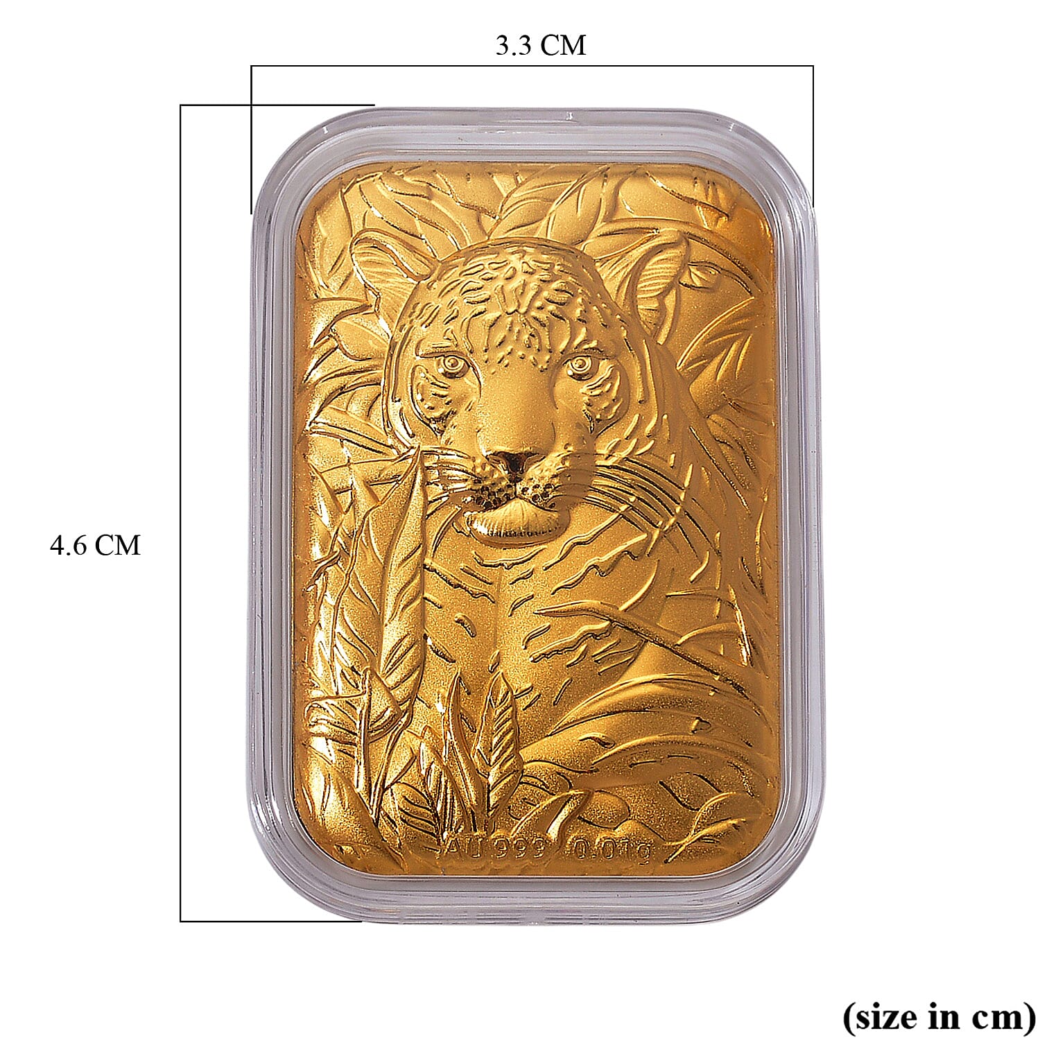 24K Yellow Gold (99.9% Purity) Leopard Embossed 24K Yellow Gold (99.9% Purity) Leopard Embossed