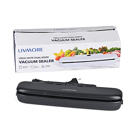 MONEY SAVER - Vacuum Sealer - Vacuum Bags - Keep Food Fresh for Longer 28cm Seal - Black & White
