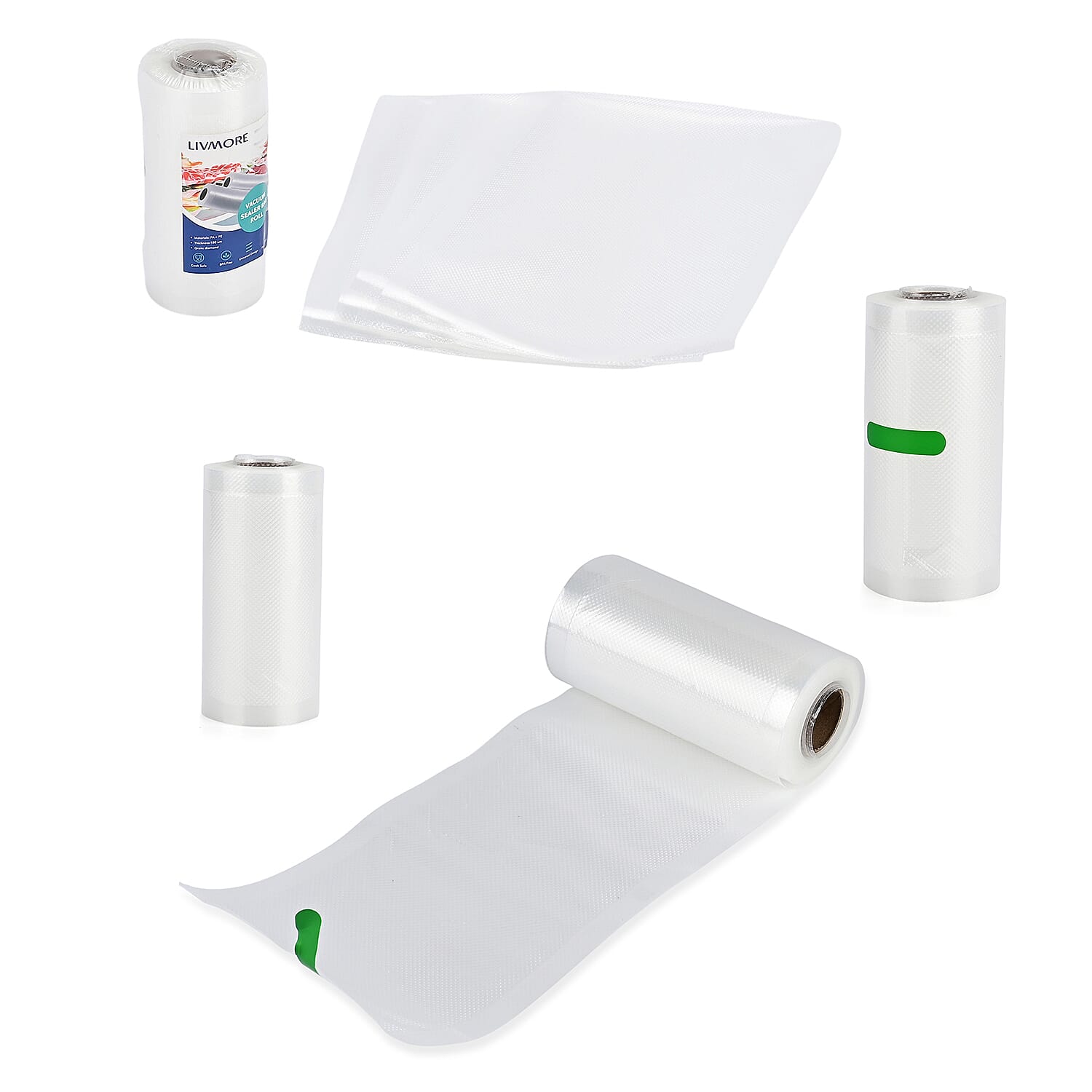 MONEY SAVER - Vacuum Sealer - Vacuum Bags - Keep Food Fresh for Longer 28cm Seal - Black & White