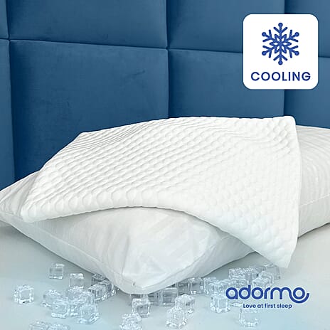 Adormo - 100% Comfortable Super Cool Pillow Case - Cover (Size 75x50cm) - White