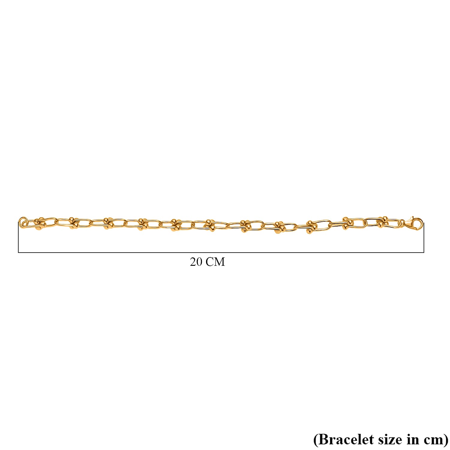 Designer Inspired - Handmade 22K Yellow Gold Plated Sterling Silver Industrial Bracelet (Size - 7.5) with Lobster Clasp. Designer Inspired - Handmade 22K Yellow Gold Plated Sterling Silver Industrial Bracelet (Size - 7.5) with Lobster Clasp.
