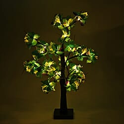 Warm Light Maple Tree with Timer - USB - Turquoise - Purple