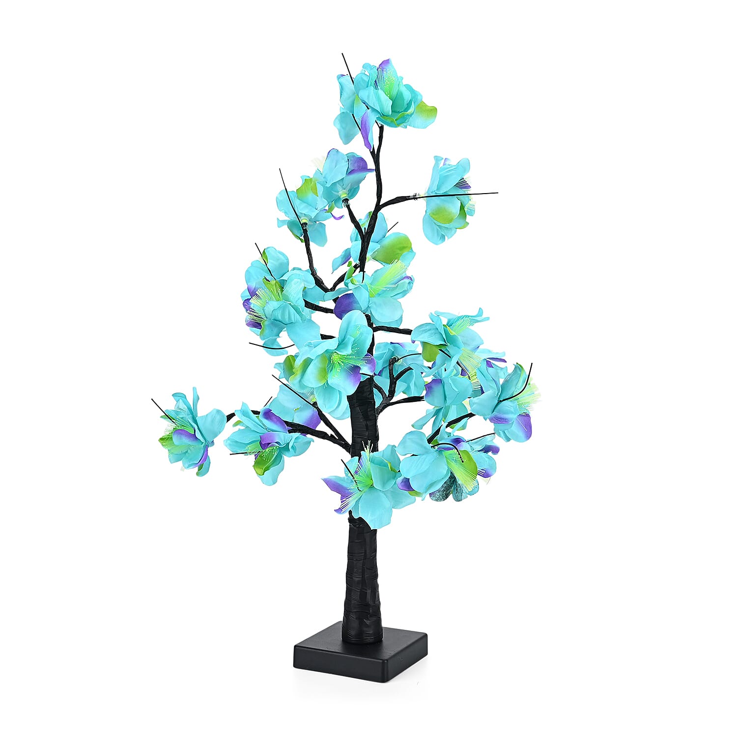 Warm Light Maple Tree with Timer - USB - Turquoise - Purple