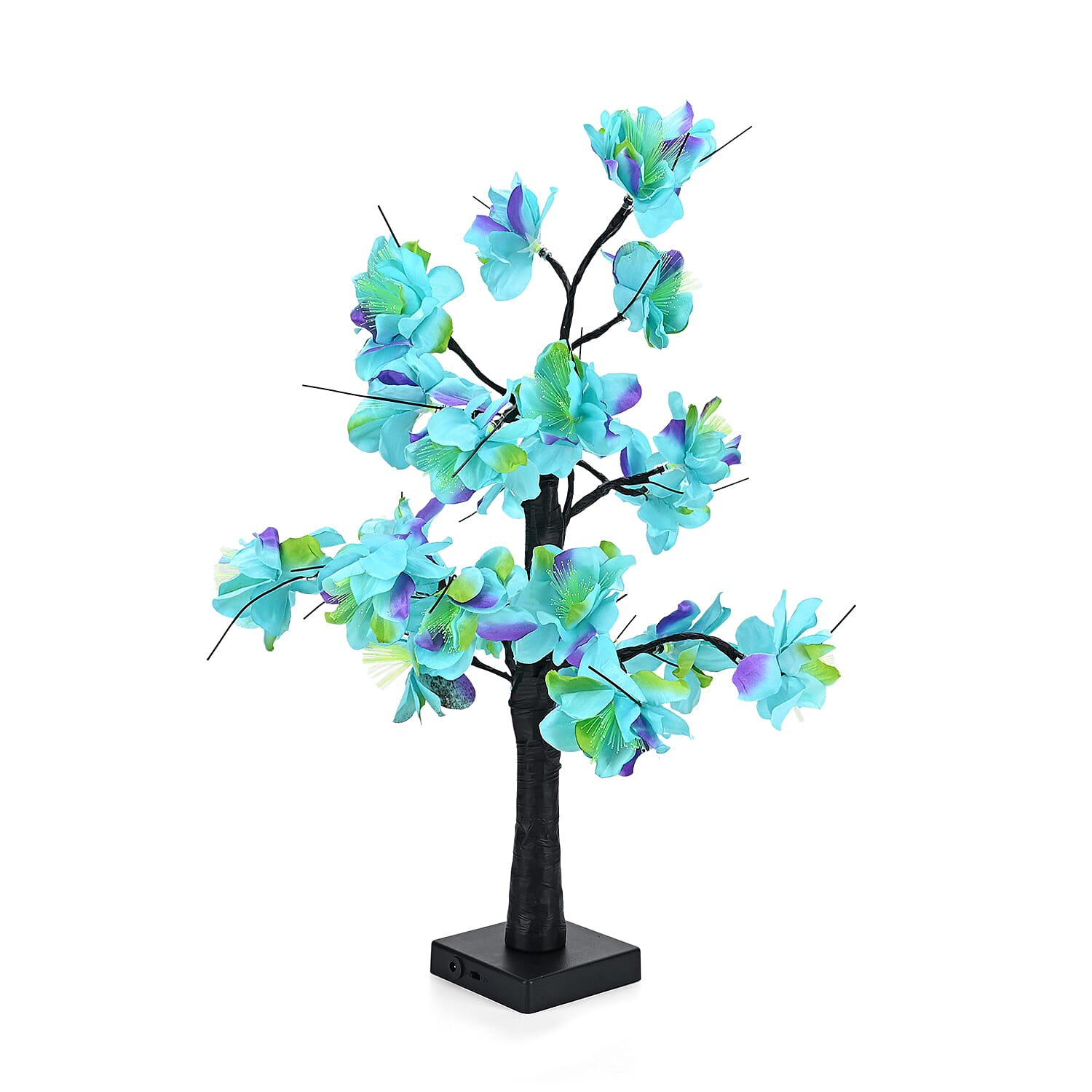 Warm Light Maple Tree with Timer - USB - Turquoise - Purple