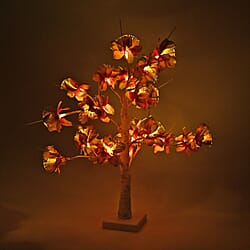 Warm Light Maple Tree with Timer & USB Power (60cm) - Brown