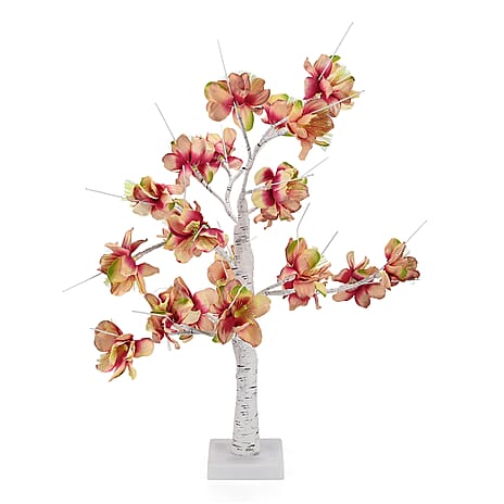 Warm Light Brown Maple Tree with Orange Leafs (60cm) - USB Powered