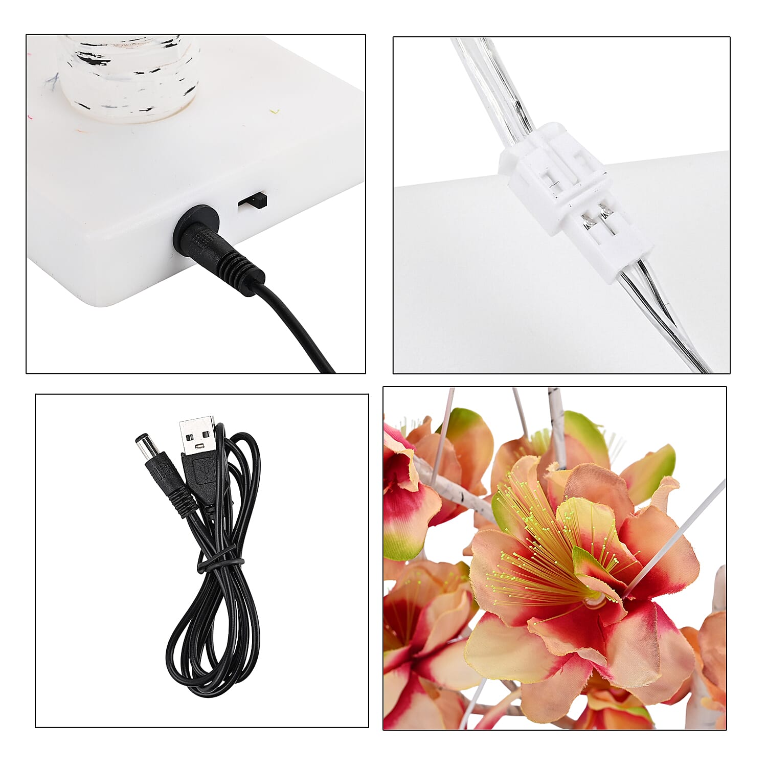 Warm Light Brown Maple Tree with Orange Leafs (60cm) - USB Powered