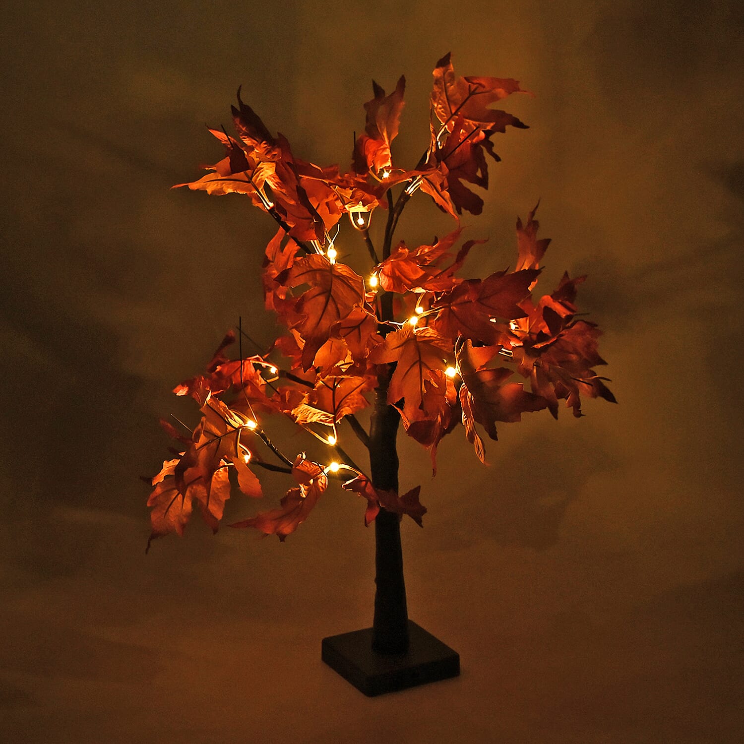 USB Powered Warm Light White Maple Tree with Yellow & Pink Flowers (60cm)
