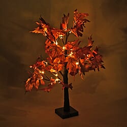Warm Light Maple Tree with Timer & USB Power (60cm) - Brown