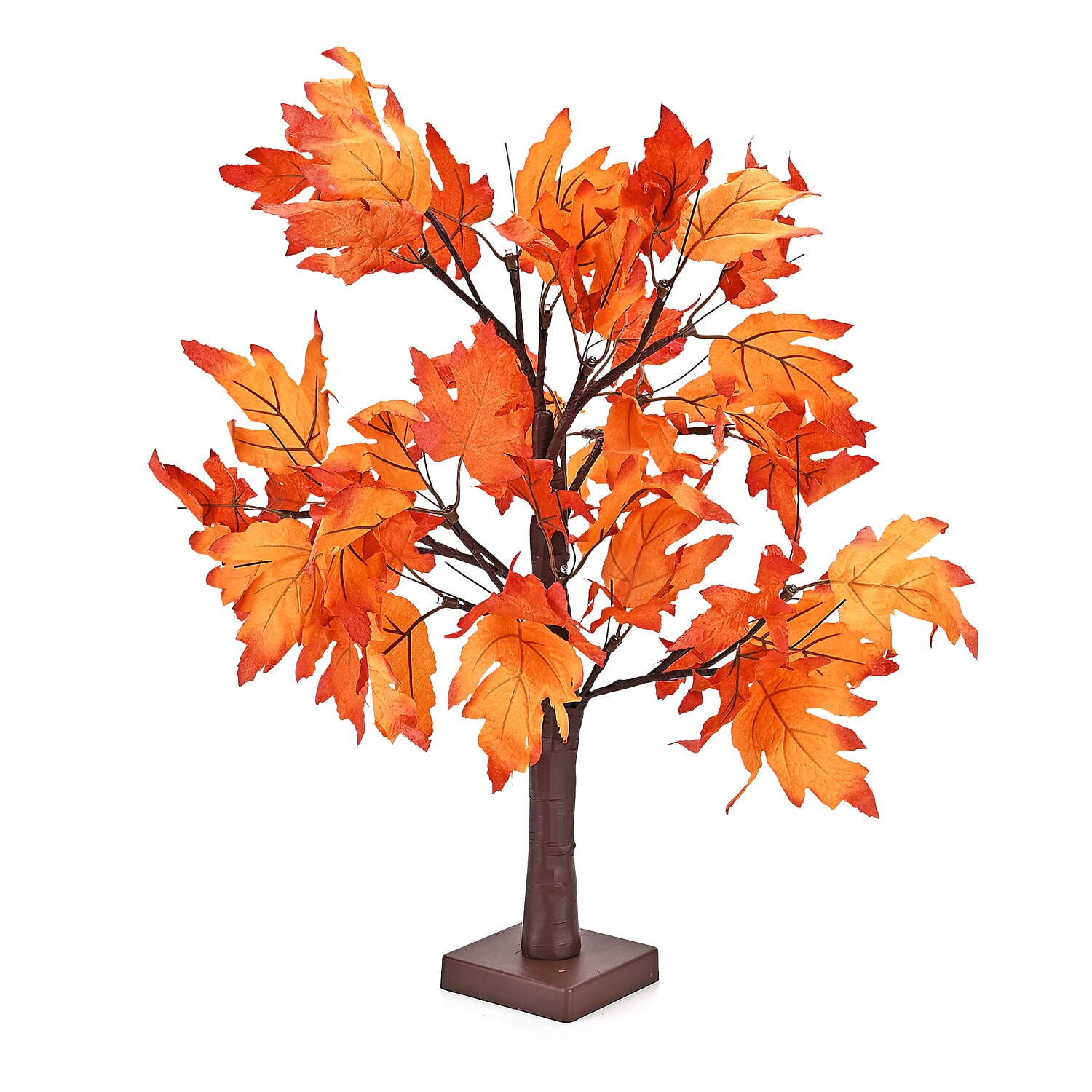 USB Powered Warm Light White Maple Tree with Yellow & Pink Flowers (60cm)