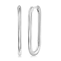 Earring with Hoop in Silver Colour Plated