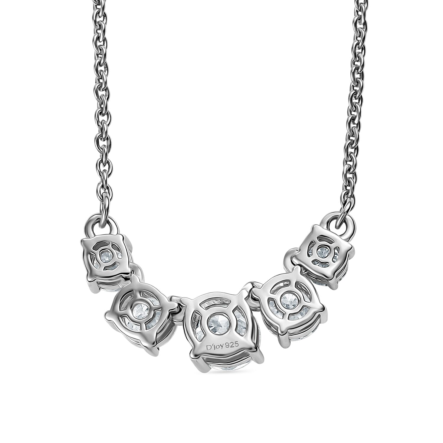 Royal Bali Collection Djoy Moissanite Necklace (Size - 20) with Lobster Clasp