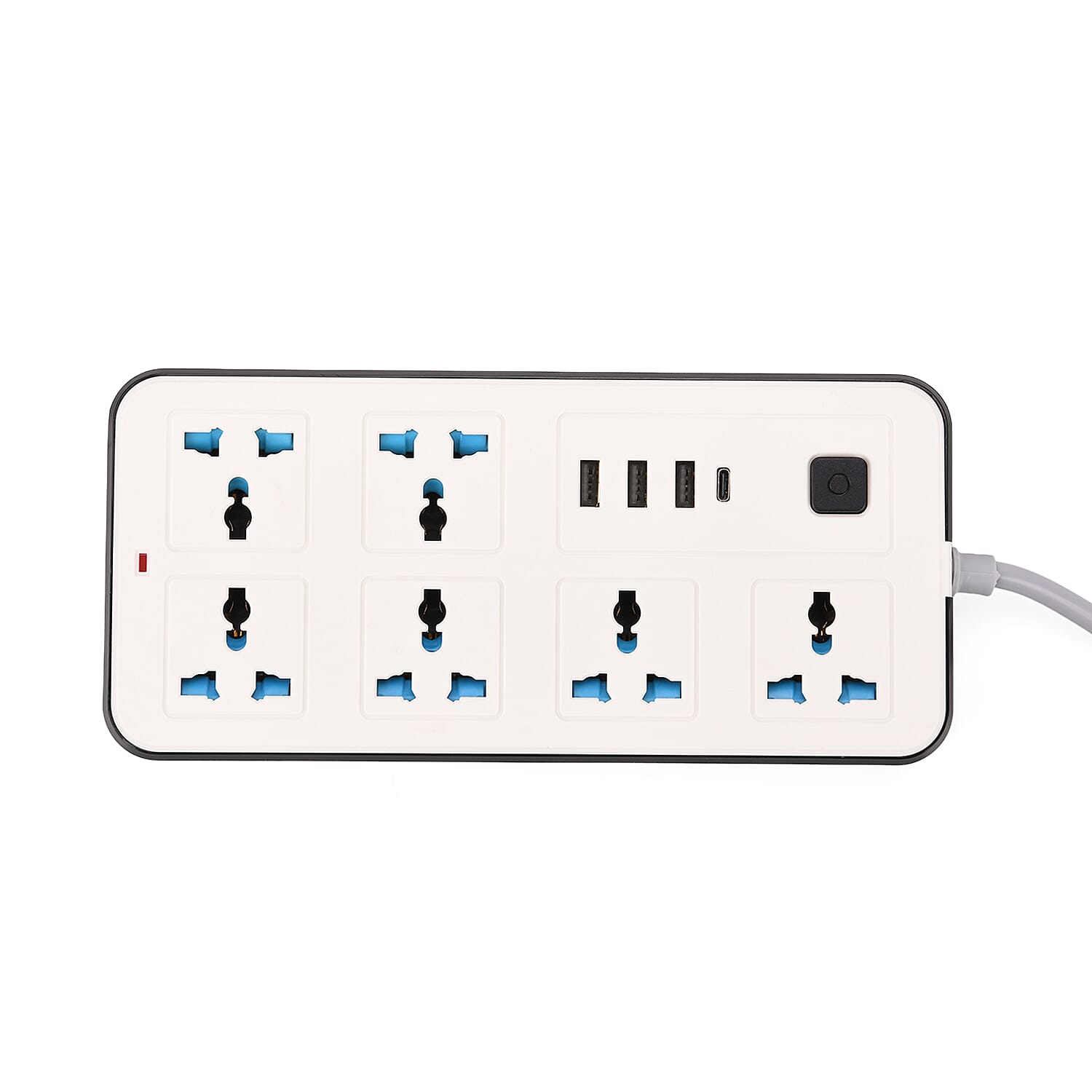 Multi-Functional Socket with 2m Cable (220-250V) - White