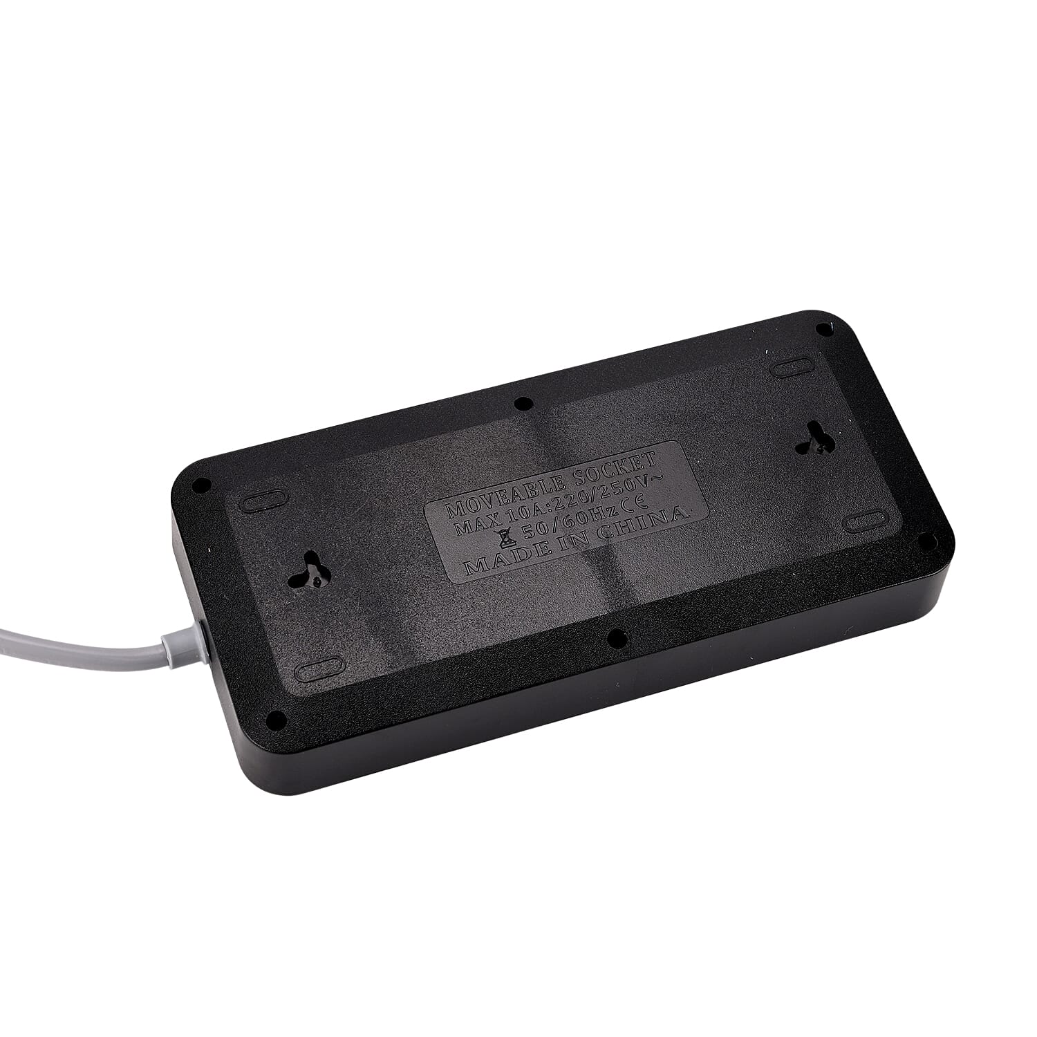 EVERY HOME MUST HAVE - Multi-Functional 6 Plug Socket With 3 Usb Port And A Type C Port- 2 Meter Cable (220-250V) - Black
