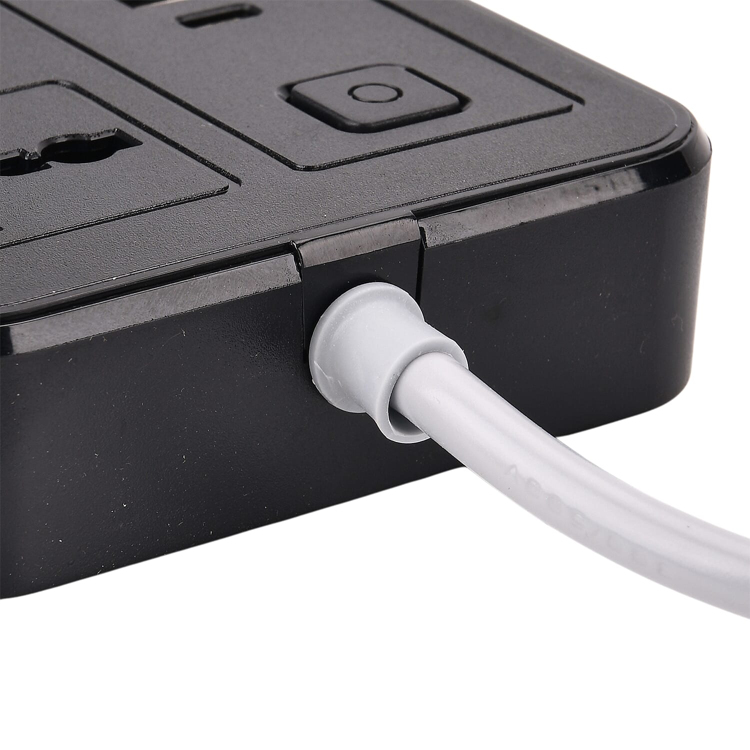 EVERY HOME MUST HAVE -- Multi-Functional 6 plug Socket with 3 USB Port and a type C port- 2 meter Cable (220-250V) - Black