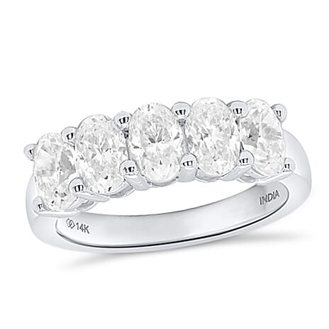 Vegas Find - Luxuriant 14K White Gold Lab Grown Diamond (VS-G-H) Ring 2.5 Ct, Gold Wt. 3.5 Gms