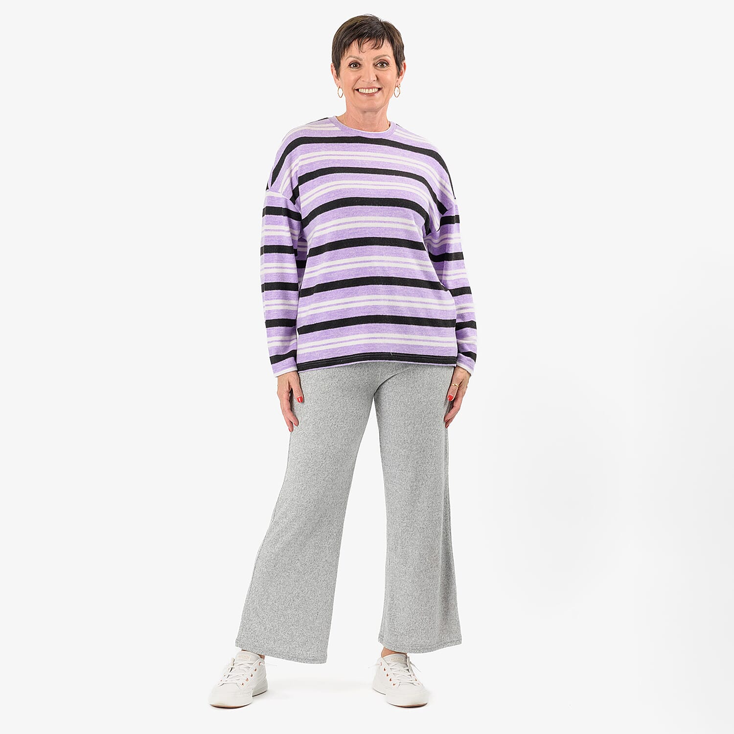 & Maisi Cashmere-Feel Stripe Top