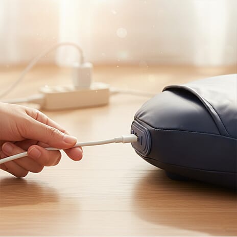 Livmore - Cordless Heated Back Massager with 1800 mAh Battery - Blue