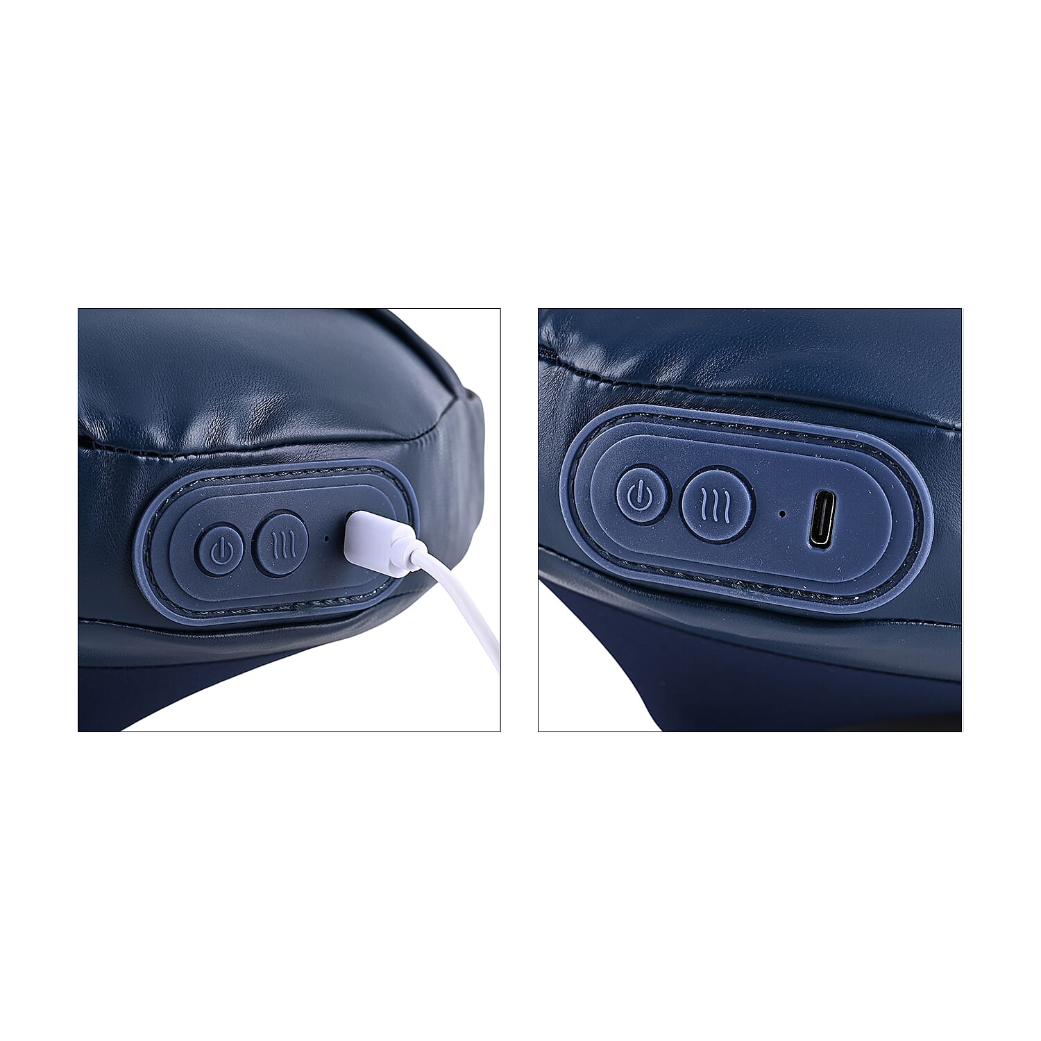 Livmore - Cordless Heated Back Massager with 1800 mAh Battery - Blue