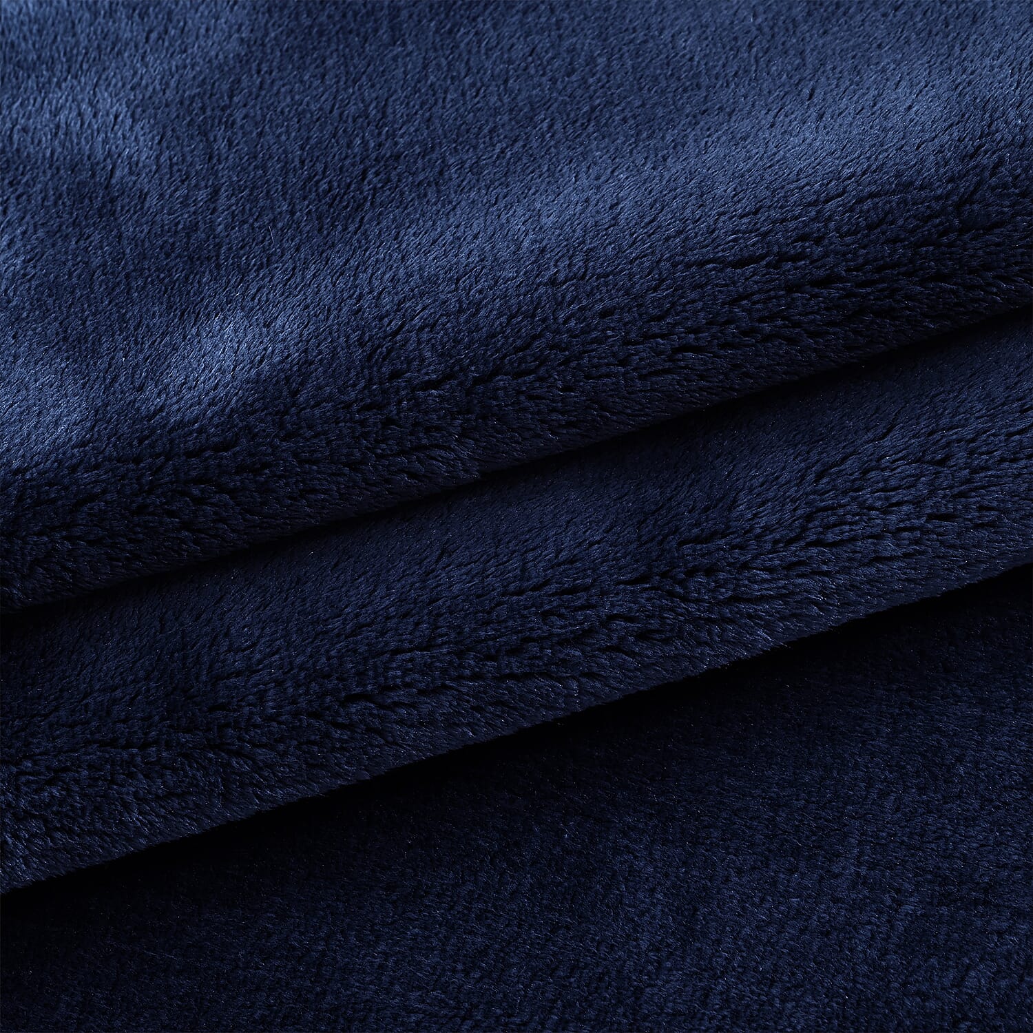 LIVMORE Double Layer Water Resistant Flannel & Sherpa Blanket 510 GSM (200x150 cm) - Navy