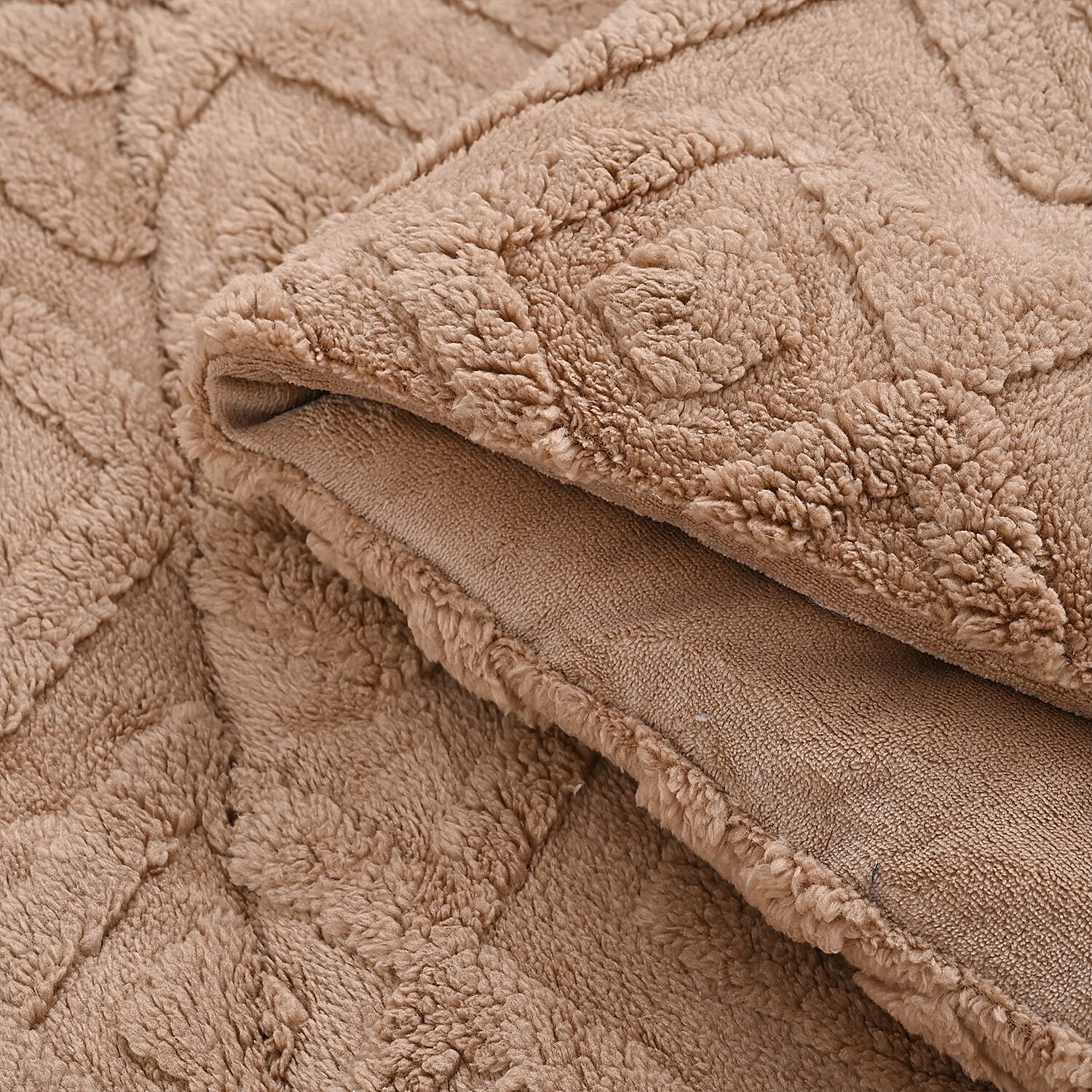 Super Soft Teddy Fleece Hush Haven 6 Piece Comforter Set Includes 2 Taffeta Jacquard Pillowcases and 2 Crystal Velvet Pillowcases Fitted Sheet