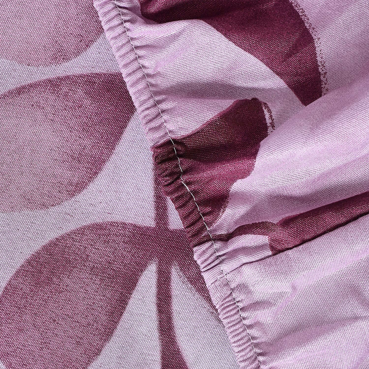 Hush Haven 6 Piece Digital Floral Print Duvet Cover Set - Inc. 1 Duvet Cover, 1 Fitted Sheet with 2 Housewife - 2 Oxford Pillowcases (Double) - Cream