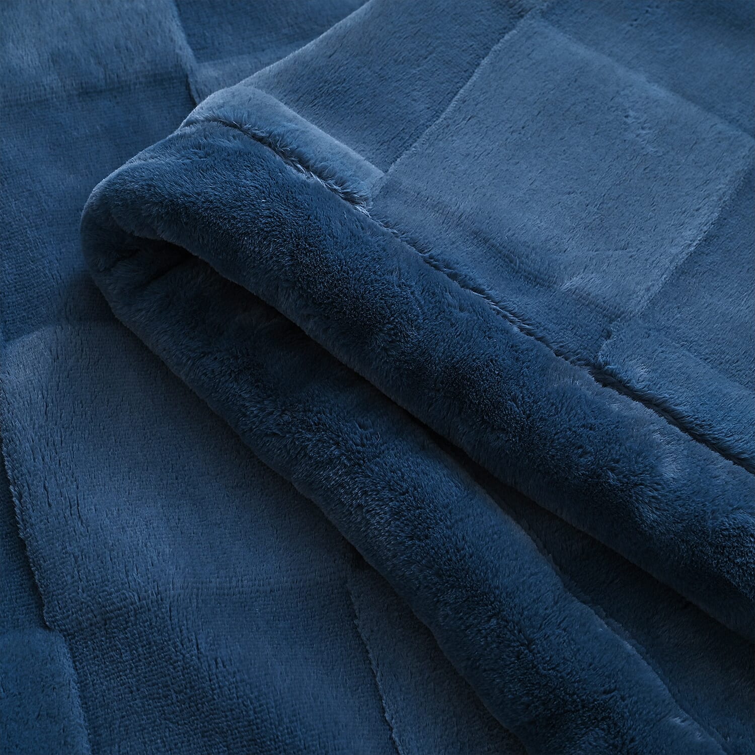 Hush Haven Patterned Blanket (Size 200x1 cm) - Blue & Rust