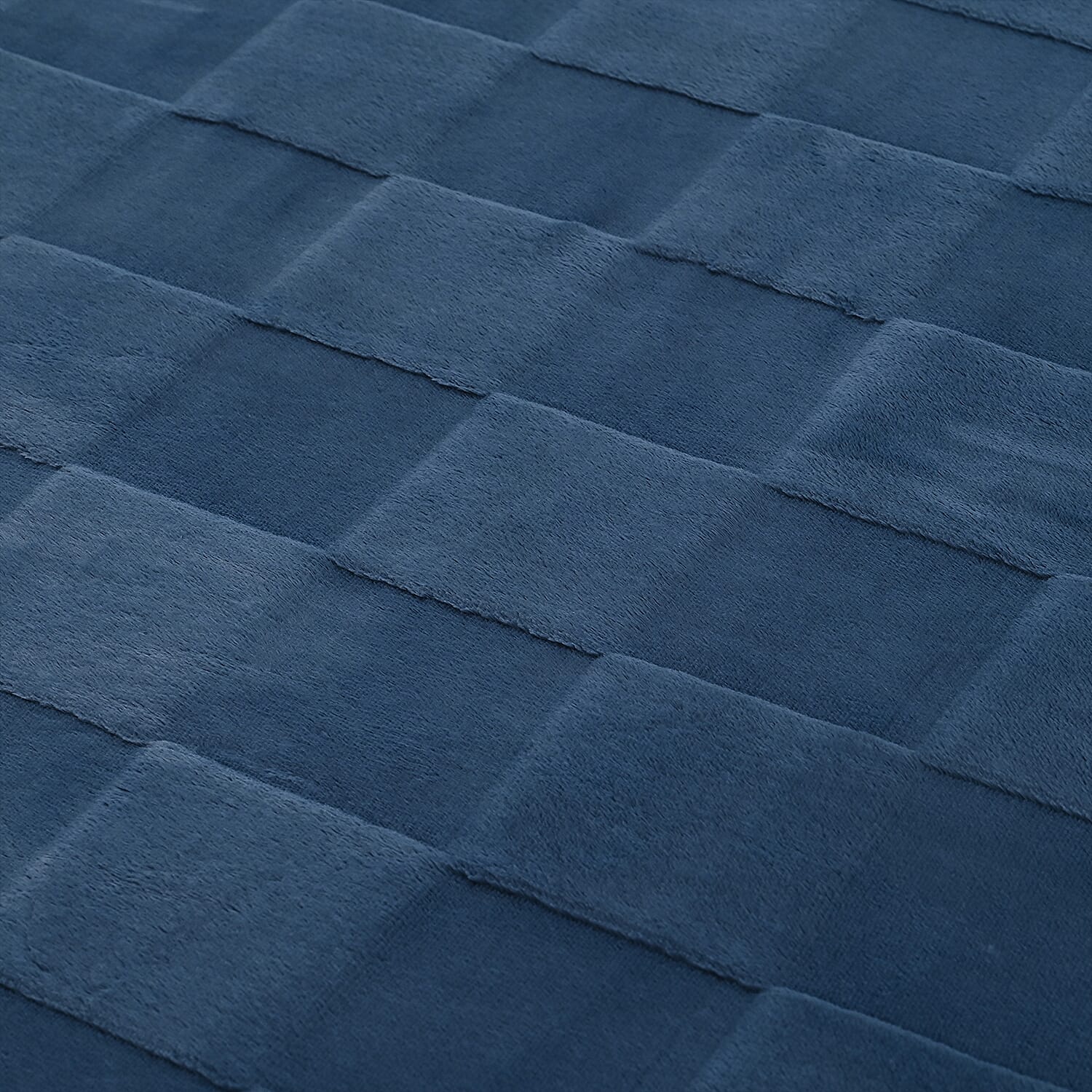 Hush Haven Patterned Blanket (Size 200x1 cm) - Blue & Rust