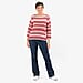 Sugar Crisp Chevronwave Stripe Textured Jumper 