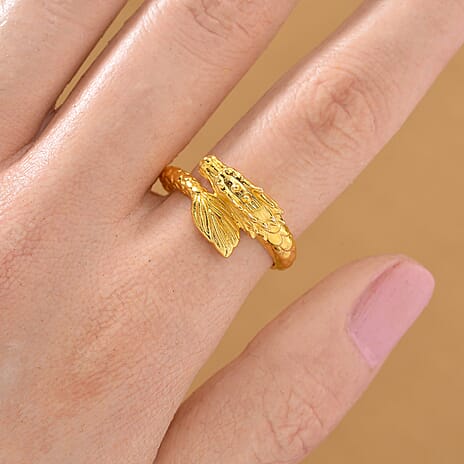 Close Out Deal- 9K Yellow Gold HANDMADE  Dragon Ring