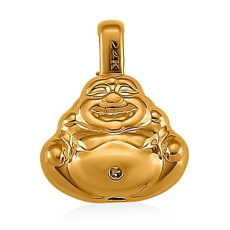 24K Yellow Gold Buddha Pendant