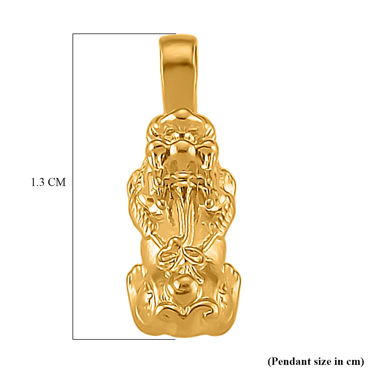 24K Yellow Gold (99.99 Purity) Pixiu Pendant