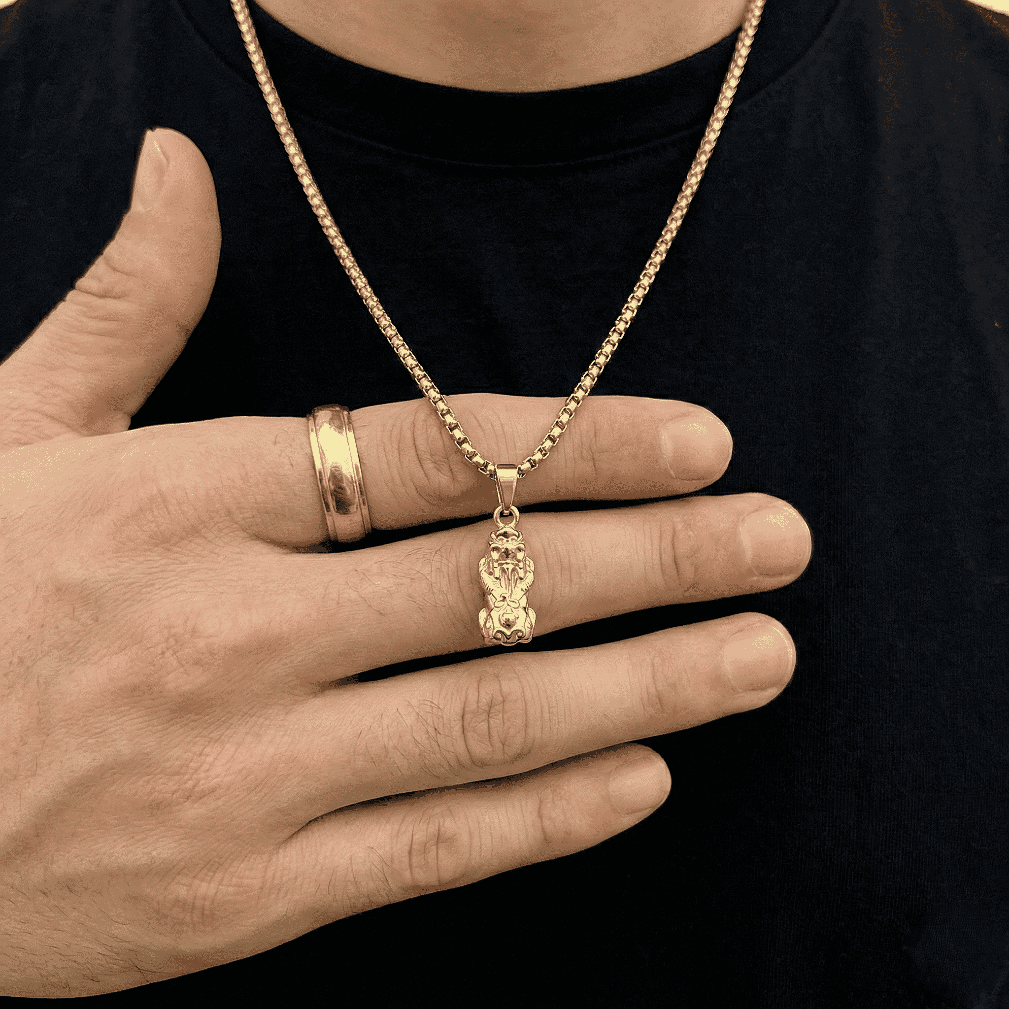 24K Yellow Gold (99.99 Purity) Pixiu Pendant