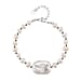 White Keshi Pearl & White Fresh Water Pearl Bracelet 25.00 Ct.