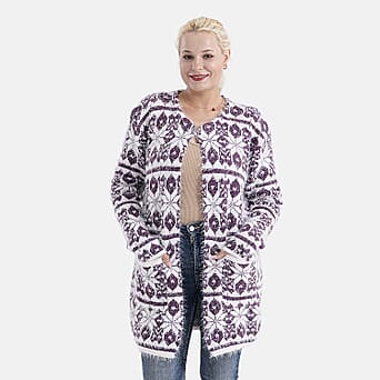 https://tjcuk.sirv.com/Products/81/9/8199604/Printed-Cardigan-and-Sweater-Jumper-Size-One-Size-White-Purple-White_8199604.jpg?w=342&h=342