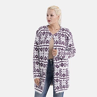 https://tjcuk.sirv.com/Products/81/9/8199604/Printed-Cardigan-and-Sweater-Jumper-Size-One-Size-White-Purple-White_8199604_2.jpg?w=342&h=342