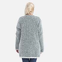 Tamsy Eyelash Coatigan with Pockets (Fit 8 to 20) - Green