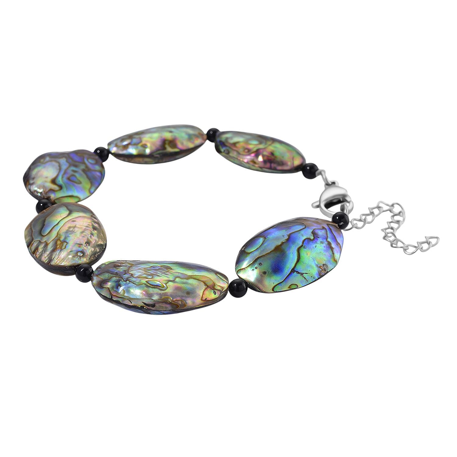 Abalone Shell Adjustable Link Bracelet (Size - 8.5-2 Ext) 150.00 Ct.