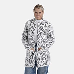 Tamsy Winter Women's Coatigan Hoodie with Pockets