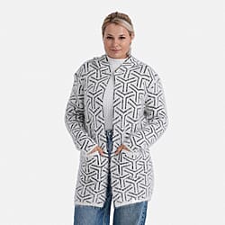 Tamsy Winter Women's Coatigan Hoodie with Pockets