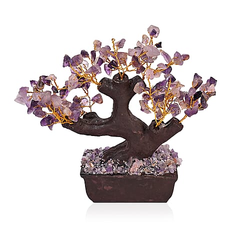 Bliss - Beyond 150 Amethyst Gemstone Bonsai Tree (12 inch) - Purple
