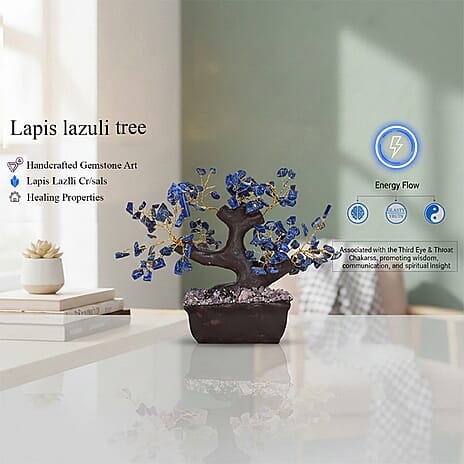 Bliss - Beyond 150 Lapis Lazuli Gemstone Bonsai Tree (12 inch) - Blue